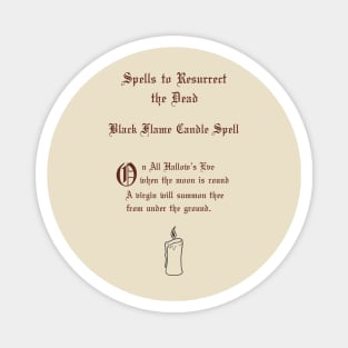 Black Flame Candle Spell Magnet